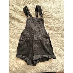 We the Free, Free People, Black overall shorts, size XS